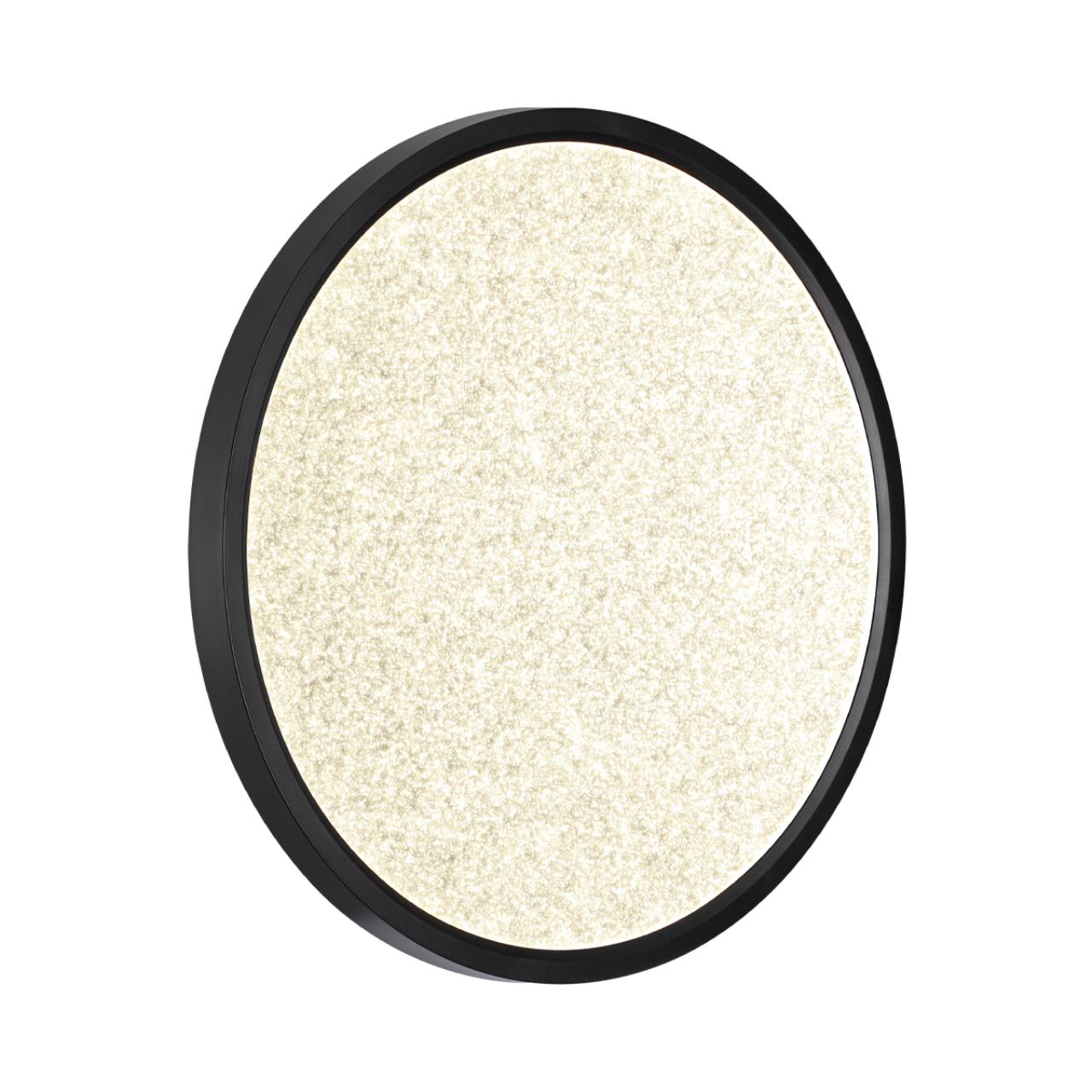 7662/32L MITRA LED SN 090 Светильник пластик/белый/черный LED 32Вт 3000/4000K D400 IP40 OMEGA BLACK — изображение 3