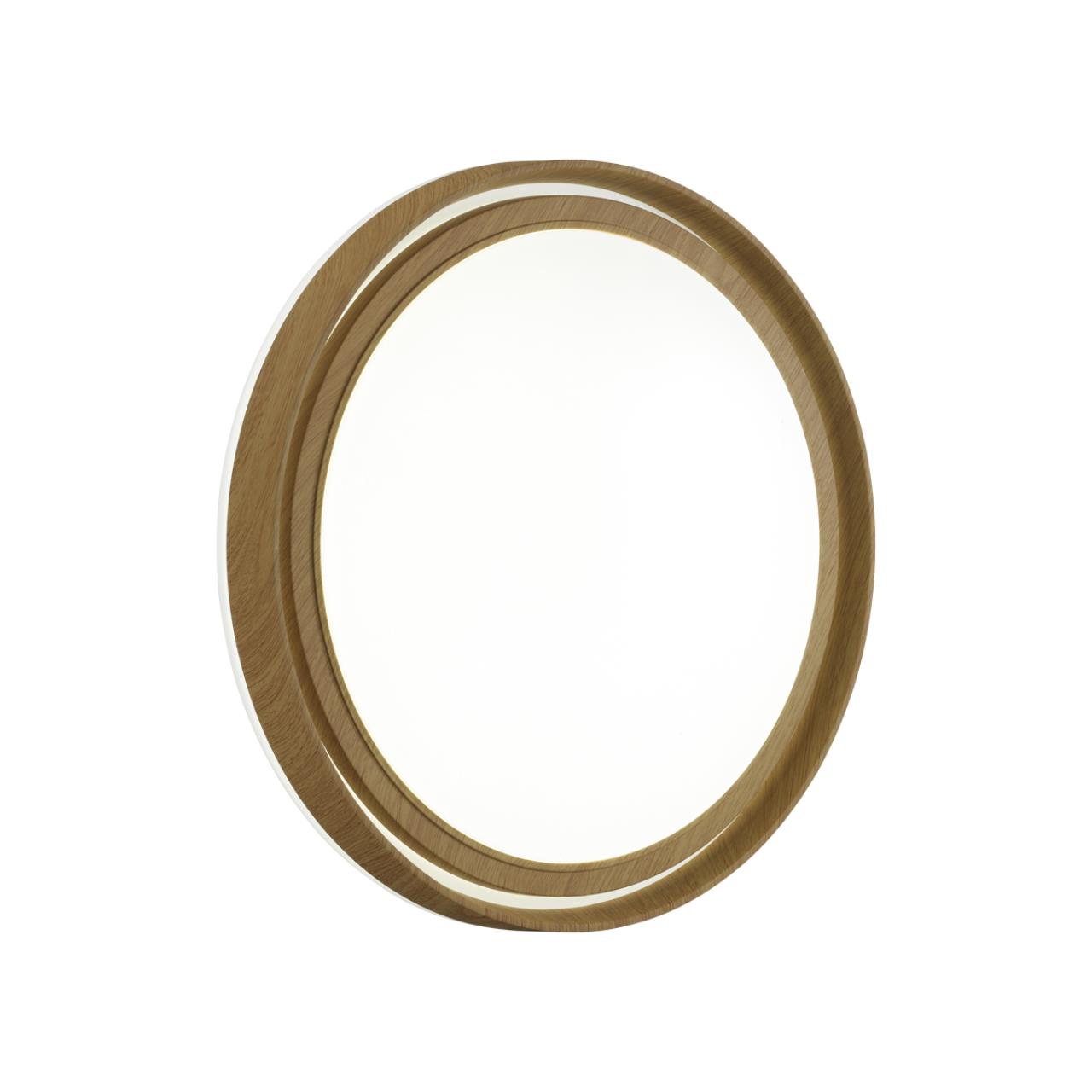 7640/AL BASICA SN 169 Светильник пластик/корич. под дер. LED 18Вт 4000K D295 IP43 RUX WOOD — изображение 3