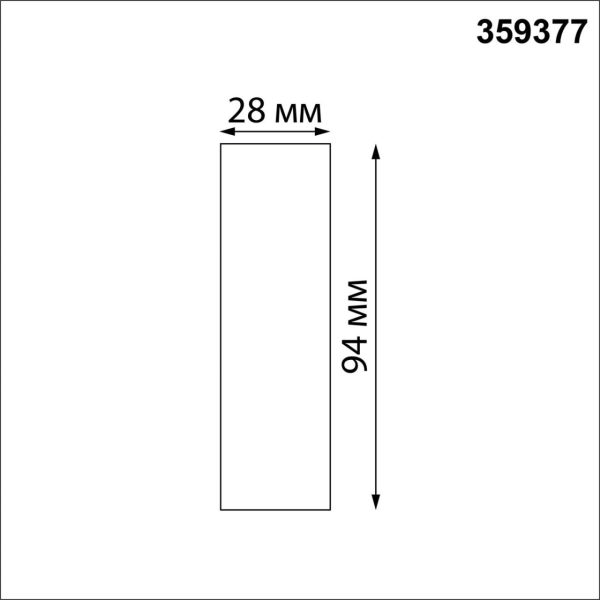 359377 KONST NT24 040 черный Соединитель прямой IP20 48V GLAT — изображение 4