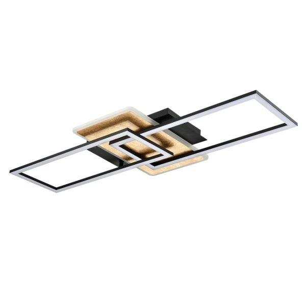 8021/90CL LEDIO LN24 черный/золотой/черный, металл/акрил Потолочный светильник LED 90W 220V 3000-6500К GOLDY — изображение 3