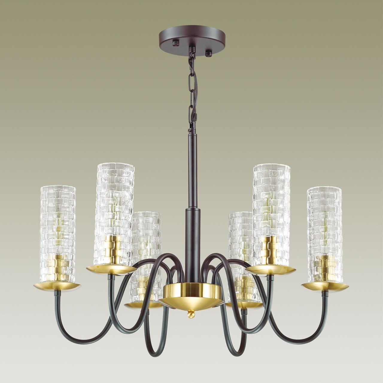 3781/6 MODERNI LN19 191 черный, бронза Люстра E27 6*40W 220V SHEILA — изображение 5