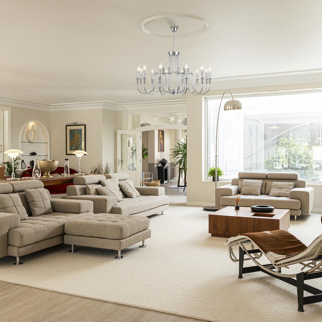 8317/12 CLASSI LN26 хром/металл Люстра E14 12*40W 220V SUANA — изображение 6