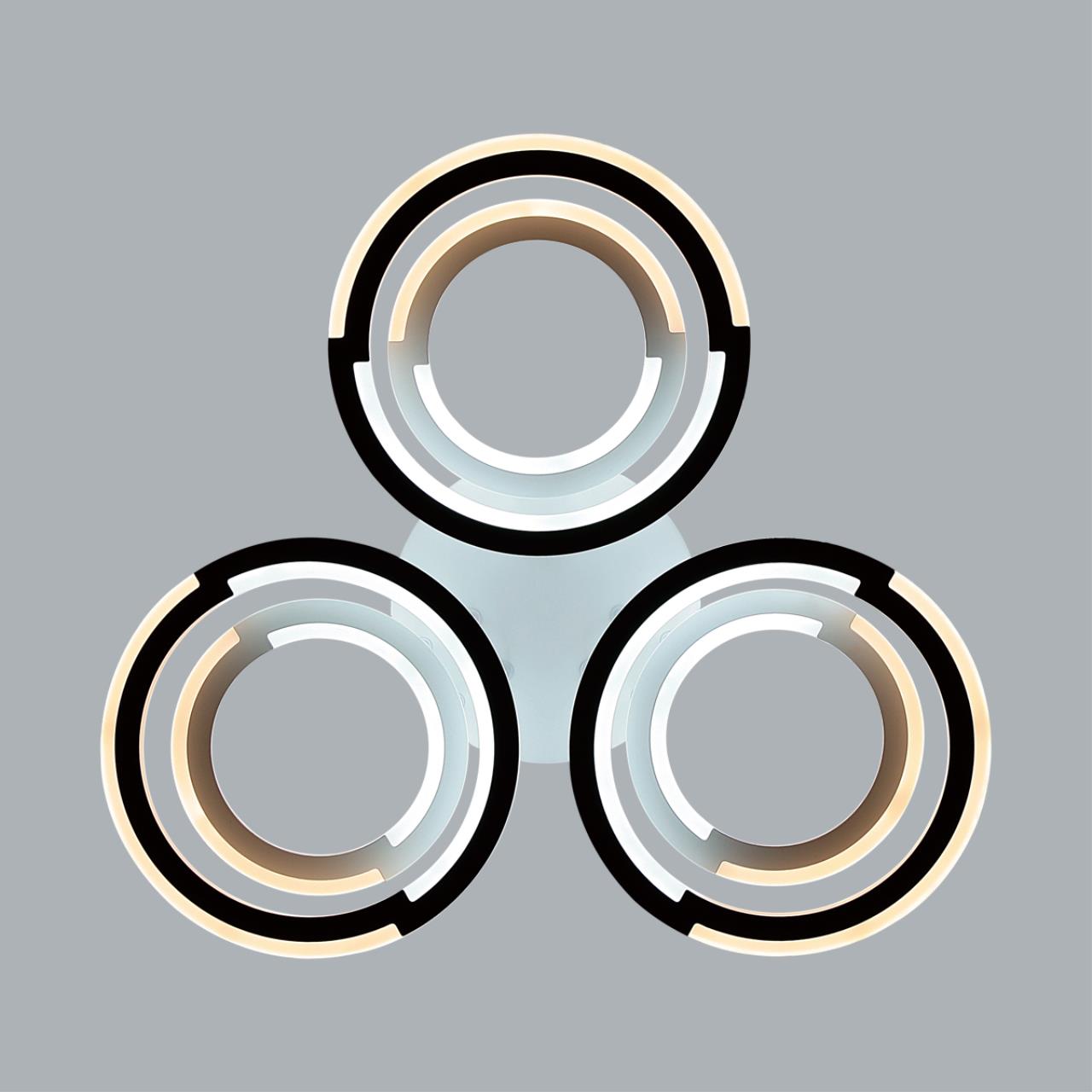 8028/80CL LEDIO LN25 247 белый/белый, металл/акрил Потолочный светильник с ПДУ LED 80W 3000-6000К 220V OSAKA — изображение 5