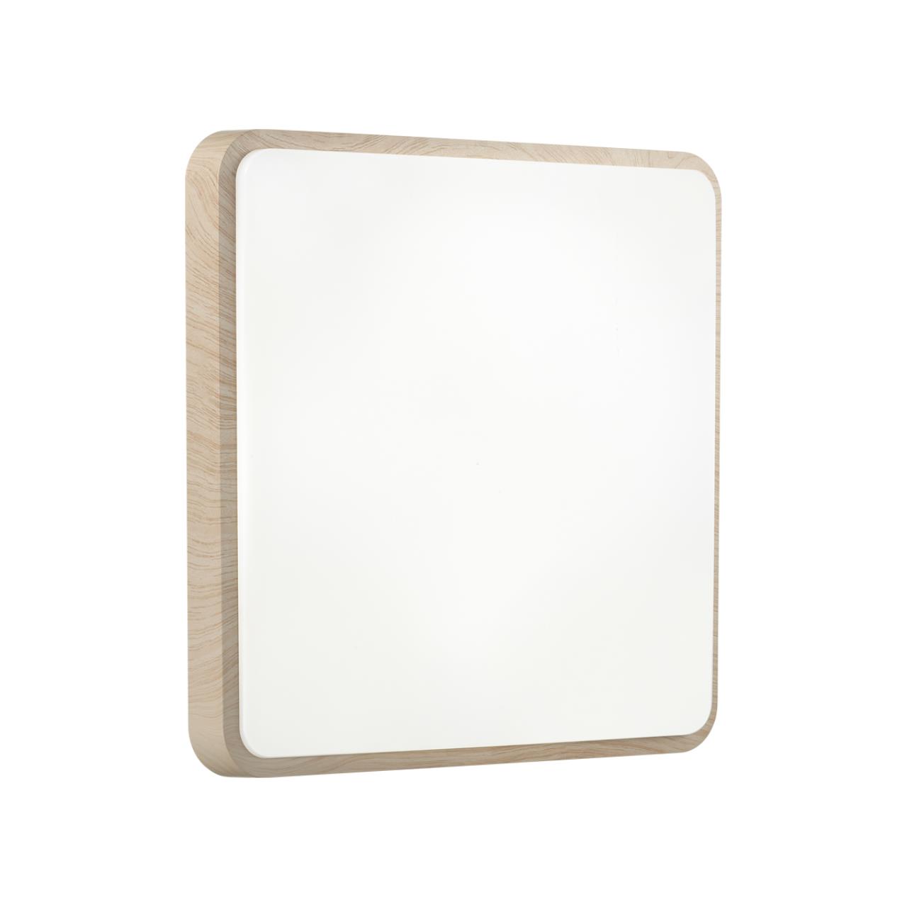 7608/AL PALE SN 172 Светильник пластик/белый//бежевый под дерево LED 18Вт 4000К 290x290 IP43 MERTO — изображение 3