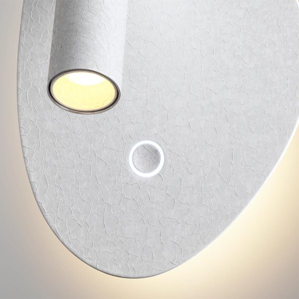 7183/9WL HIGHTECH ODL26 Настенный светильник  белый ice crack/металл IP20 LED 9W 580Лм 2700K/3300K/4000K 120° 220-240V ROY — изображение 3