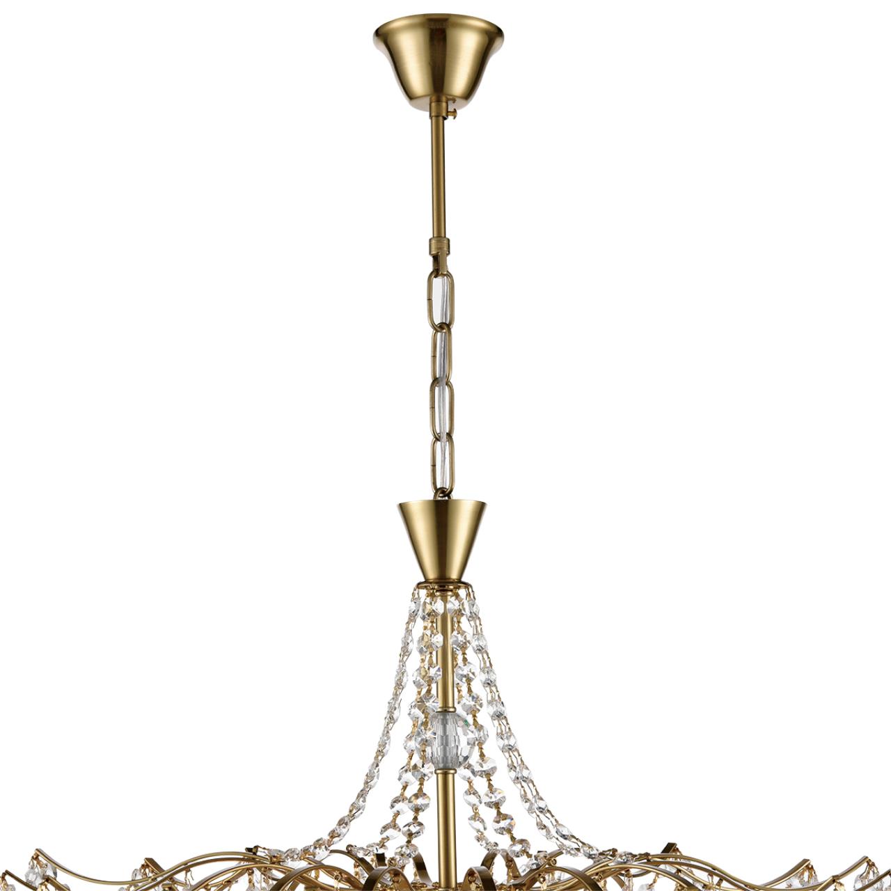 8243/8 CLASSI LN25 22 латунь металл/хрусталь Люстра подвесная E14 8*40W 220V KRISTINA — изображение 5