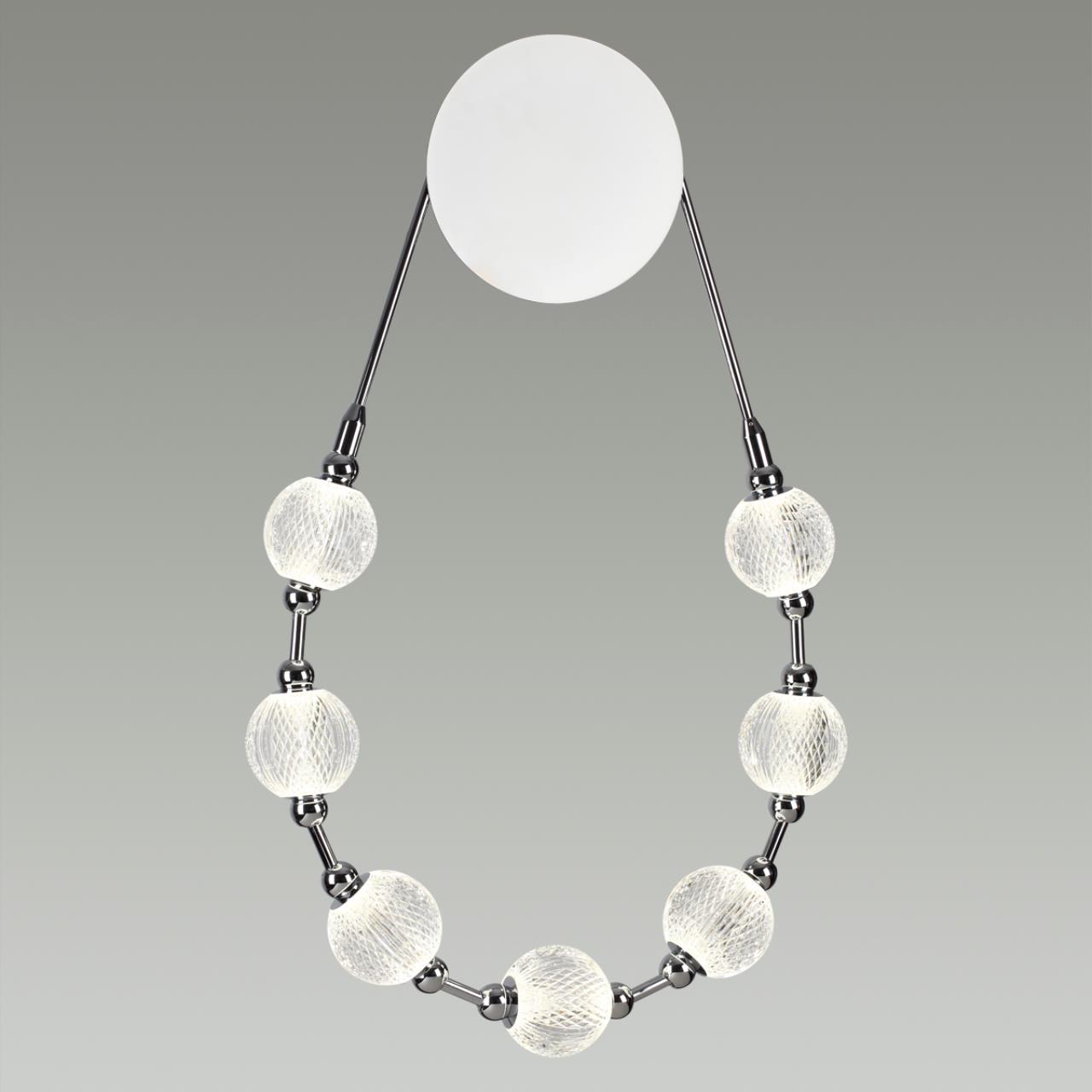 5007/25WL L-VISION ODL23 467 хром/прозрачный/металл/акрил Бра LED 25W 4000K 1555Лм CRYSTAL — изображение 4