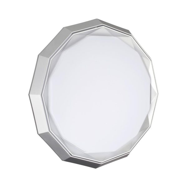 7671/DL COLOR SN Светильник пластик/белый/хром LED 48Вт 3000-6000К D435 IP43 пульт ДУ VAXIN — изображение 3