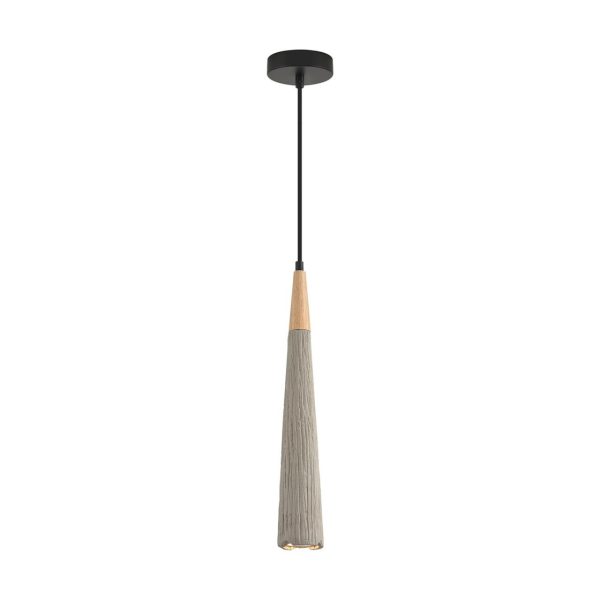 8351/1C SUSPENTIONI черный/серый/бежевый, металл/дерево/цемент Подвес GU10 LED 5W 220V EOLIANA — изображение 3