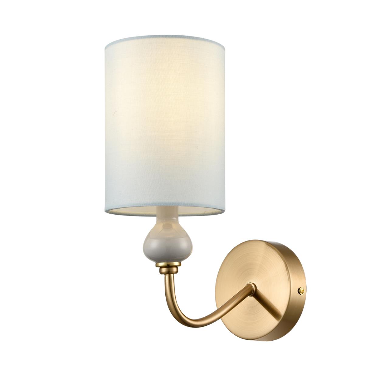 6590/1W CLASSI LN25 57 латунь/мятный зеленый, металл, керамика/текстиль Бра E14 1*40W 220V ANRI — изображение 3