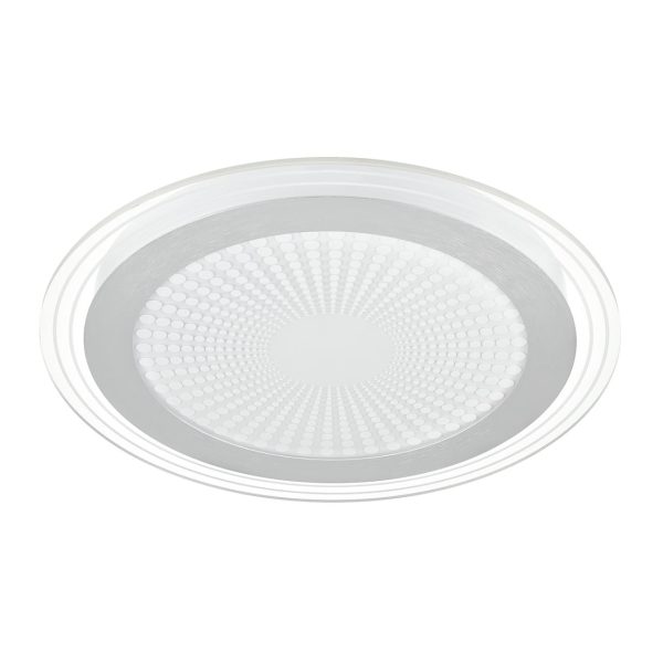 7739/80L MITRA LED SN 071 Светильник металл/акрил/белый/серебряный/прозрачный LED 80Вт 3000-6000К D480 IP20 пульт ДУ PROMISE — изображение 3