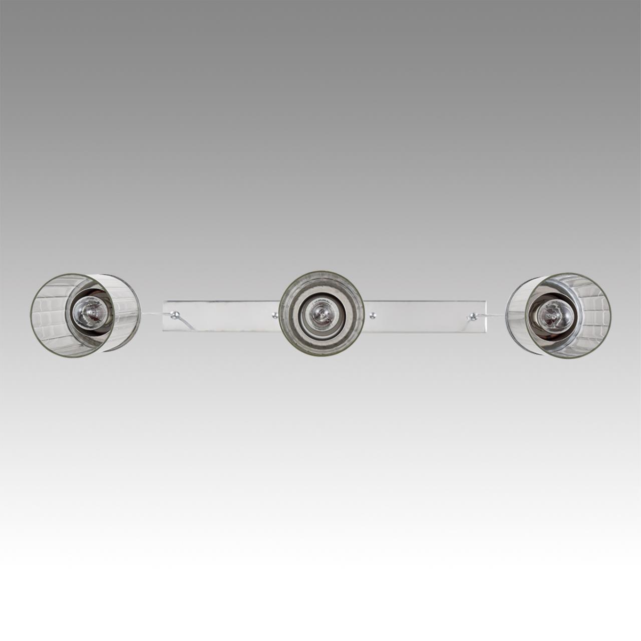 8102/3A COMFI LN25 326 хром/прозрачный металл/металл Подвес Е14 3*40W 220V ISHA — изображение 6