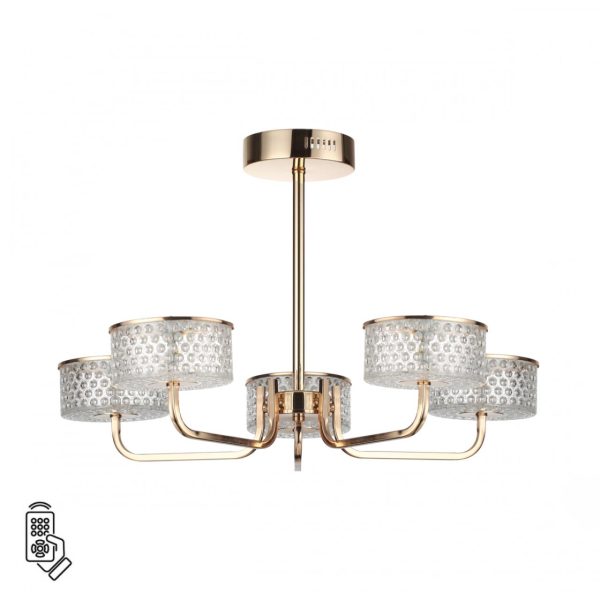6579/60CL LEDIO LN24 золото/прозрачный/металл/пластик Люстра потолочная LED 60W 220V VENICE