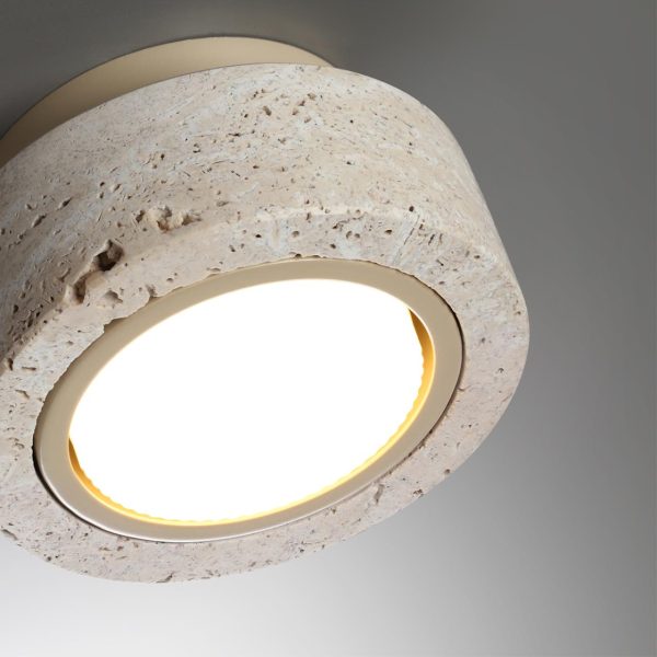 6625/1C HIGHTECH ODL25 231 Потолочный св-к металл/камень/бежевый IP20 GX53 220V TRAVERTINO — изображение 3
