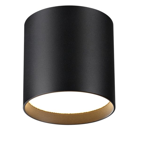 7129/8CL HIGHTECH ODL26 Потолочный светильник черный/металл IP20 LED 8W 480Лм 3000K/4000K/6000K 120° 220-240V OBEN — изображение 3