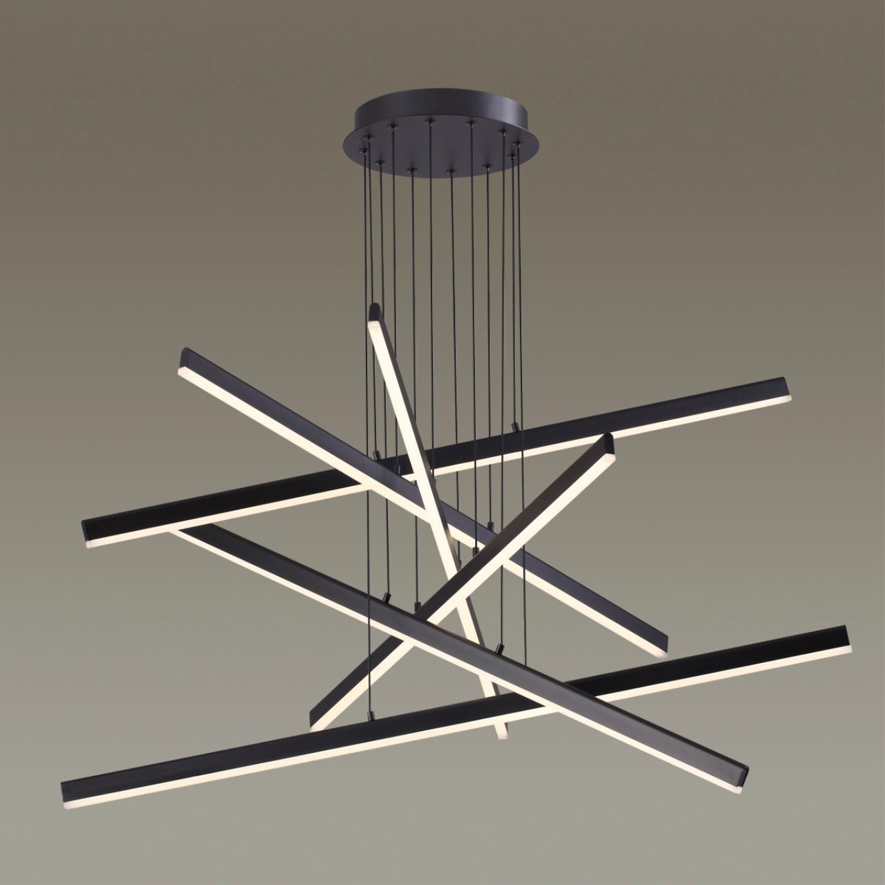 3890/96L L-VISION ODL20 328 черный/металл Подвесной светильник LED 4000K 96W 220V RUDY — изображение 4