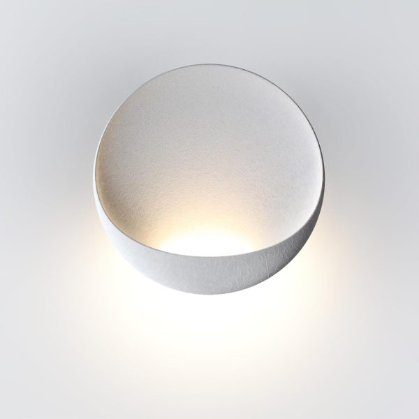 7005/7WL HIGHTECH ODL25 253 Настенный светильник белый ice crack/акрил IP44 LED 7W 347Лм 3000K CRI > 90 VELA — изображение 4