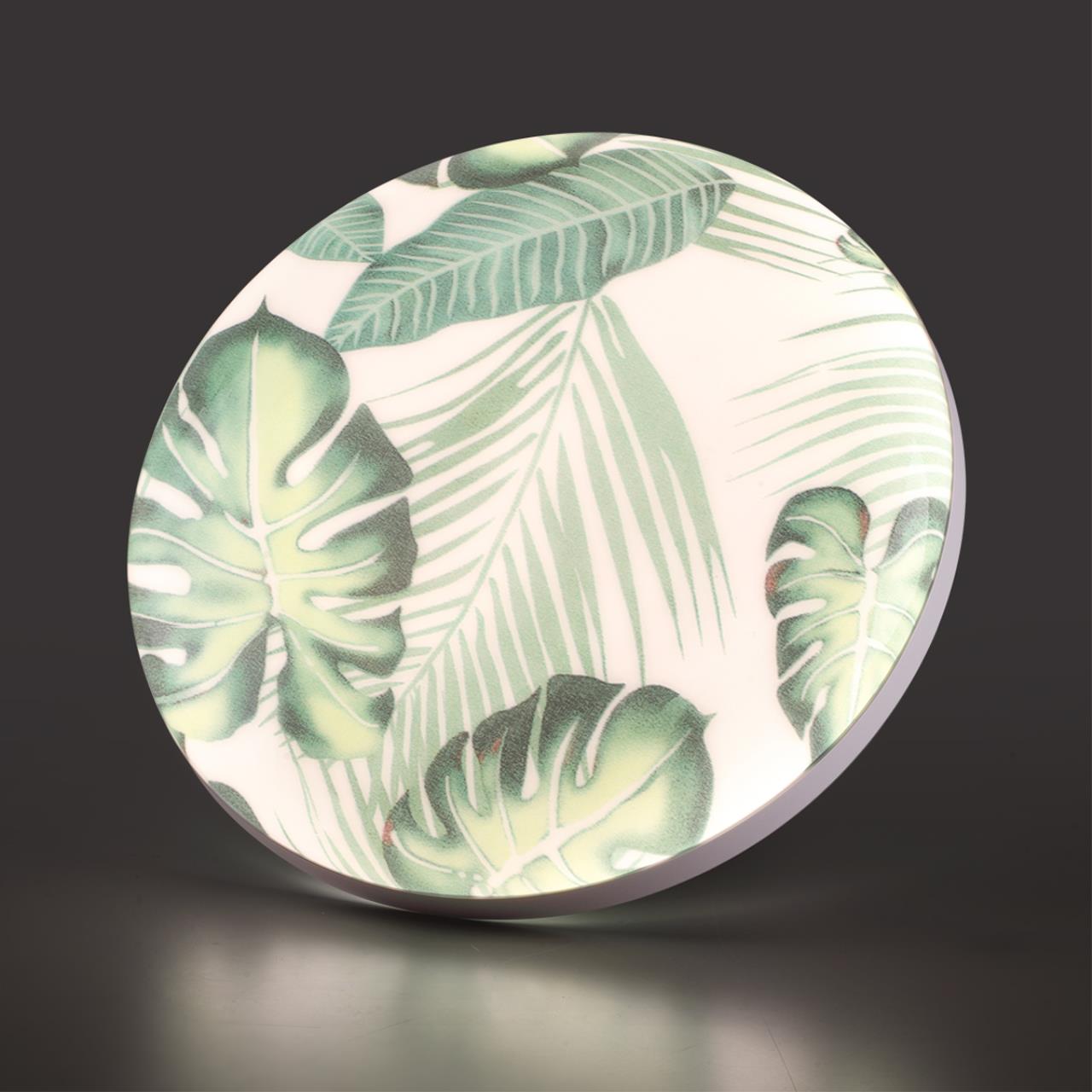 7748/DL PALE SN 125 Светильник светодиодный потолочный пластик/белый/зеленый LED 48Вт 3000-6000К D380 IP43 пульт ДУ FLORI — изображение 5