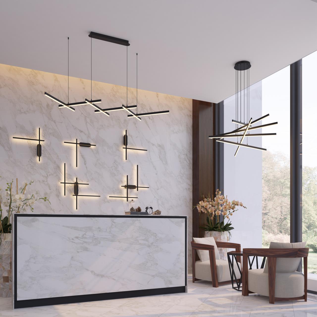 3890/96L L-VISION ODL20 328 черный/металл Подвесной светильник LED 4000K 96W 220V RUDY — изображение 5