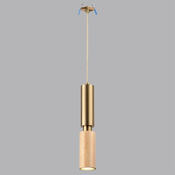 7061/1A MINIMA ODL25 237 Подвесной светильник светлое дерево/металл IP20 GU10 LED 7W 220V CAUCHO — изображение 6