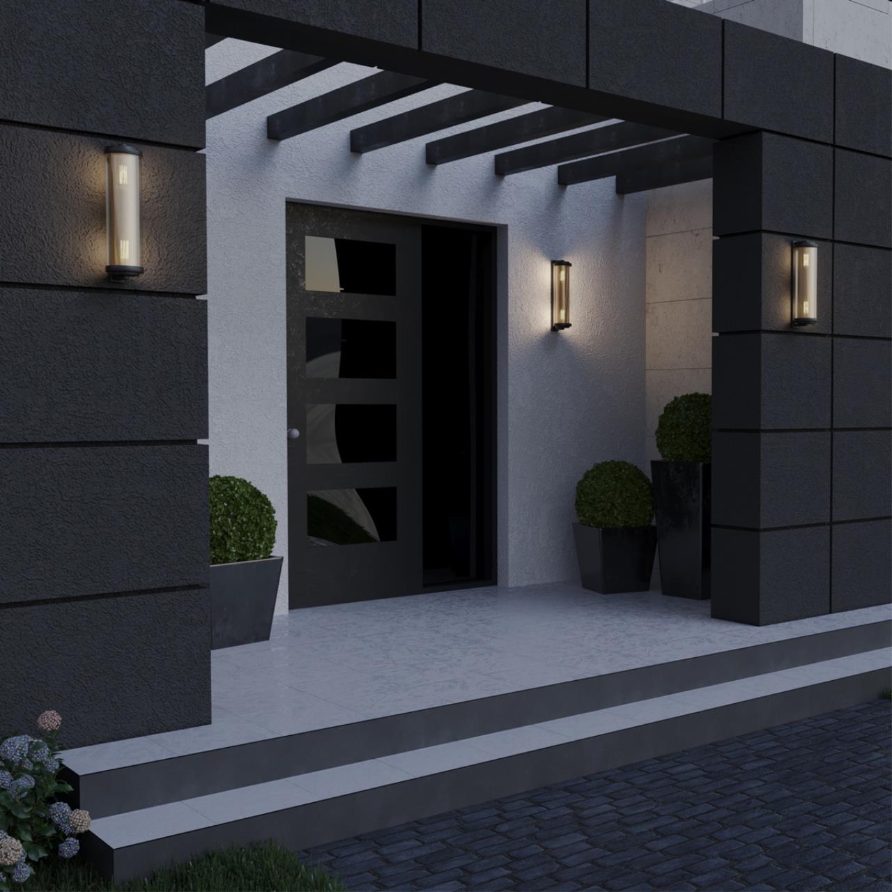 370968 STREET NT24 черный Светильник ландшафтный E27 max 2*25W K IP54 220-240V MATRIX — изображение 5