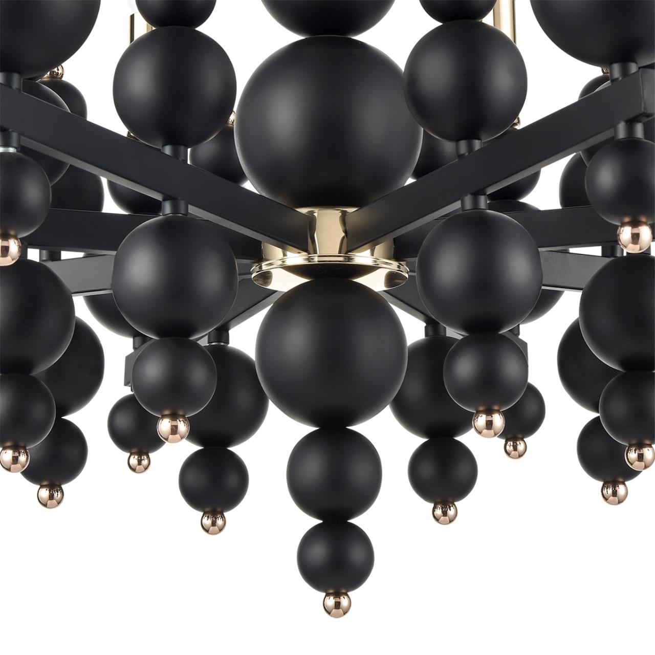 8106/8 MODERNI LN25 120 черный/золото, металл Люстра Е14 8*40W 220V NANA — изображение 4