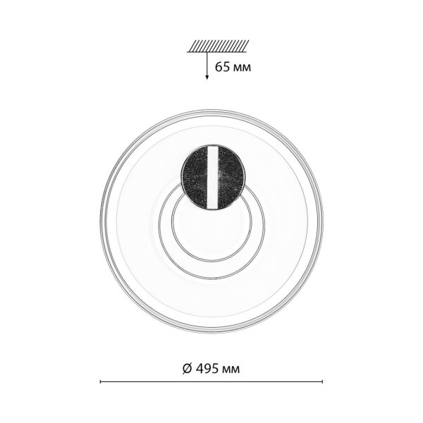 7787/85L PIKO LED SN 078 Светильник металл/белый/бронза LED 85Вт 3000-6500K D495 IP20 пульт ДУ GEMINI — изображение 6