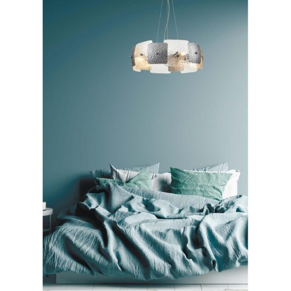 6588/6 MODERNI LN25 146 хром/тонированное стекло, металл/стекло Люстра подвесная E14 6*40W 220V LIBERTI — изображение 6