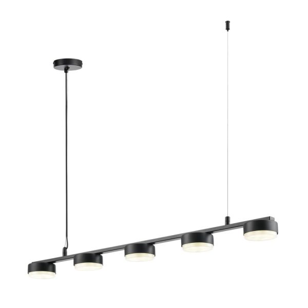 8117/5 COMFI LN25 196 черный, металл Подвесной светильник LED GX53 5*7W 220V TORINA — изображение 3