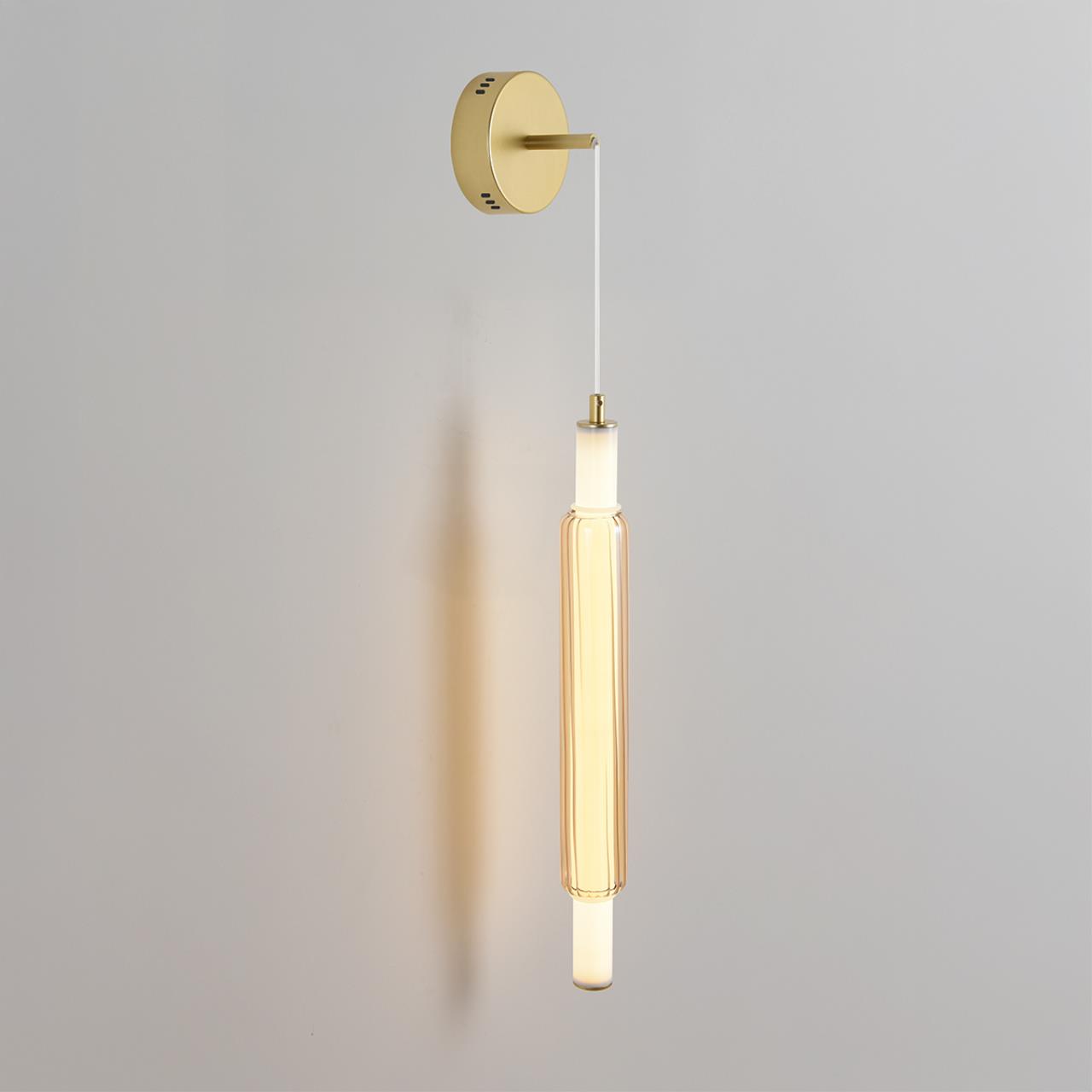 8259/15WCL LEDIO LN26 золото/амбер, металл/акрил/стекло Бра/подвес LED 15W 4000К 220V TRENDY — изображение 3