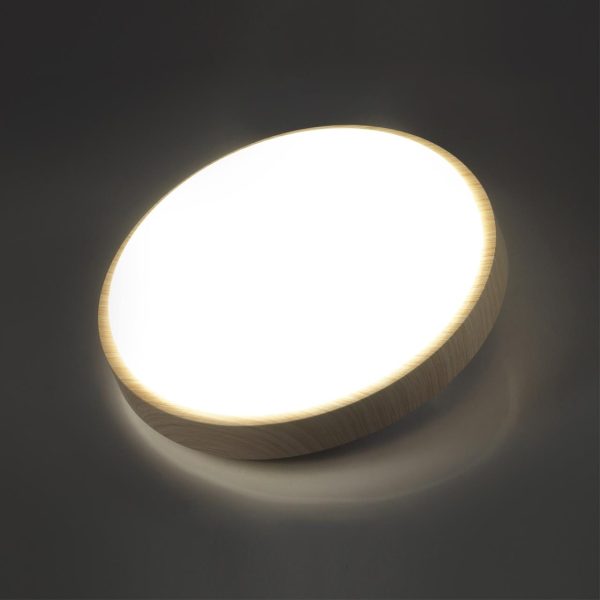 7607/CLN PALE SN 170 Светильник пластик/белый/бежеый под дерево LED 36Вт 4000К D340 IP43 LOSTA — изображение 4