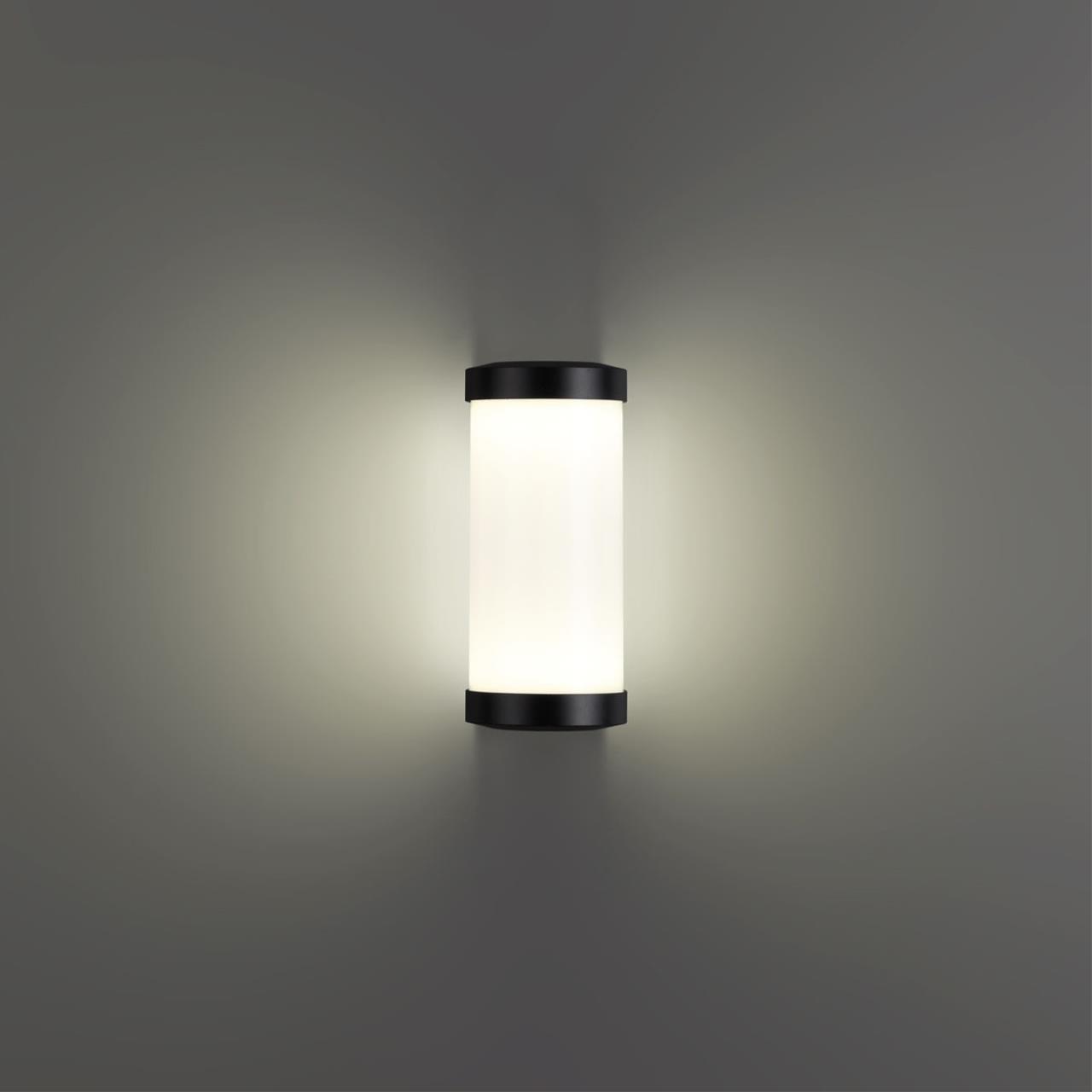 359300 STREET NT24 000 черный Светильник ландшафтный настенный IP65 LED 6W 4000K 180-265V OPAL — изображение 3