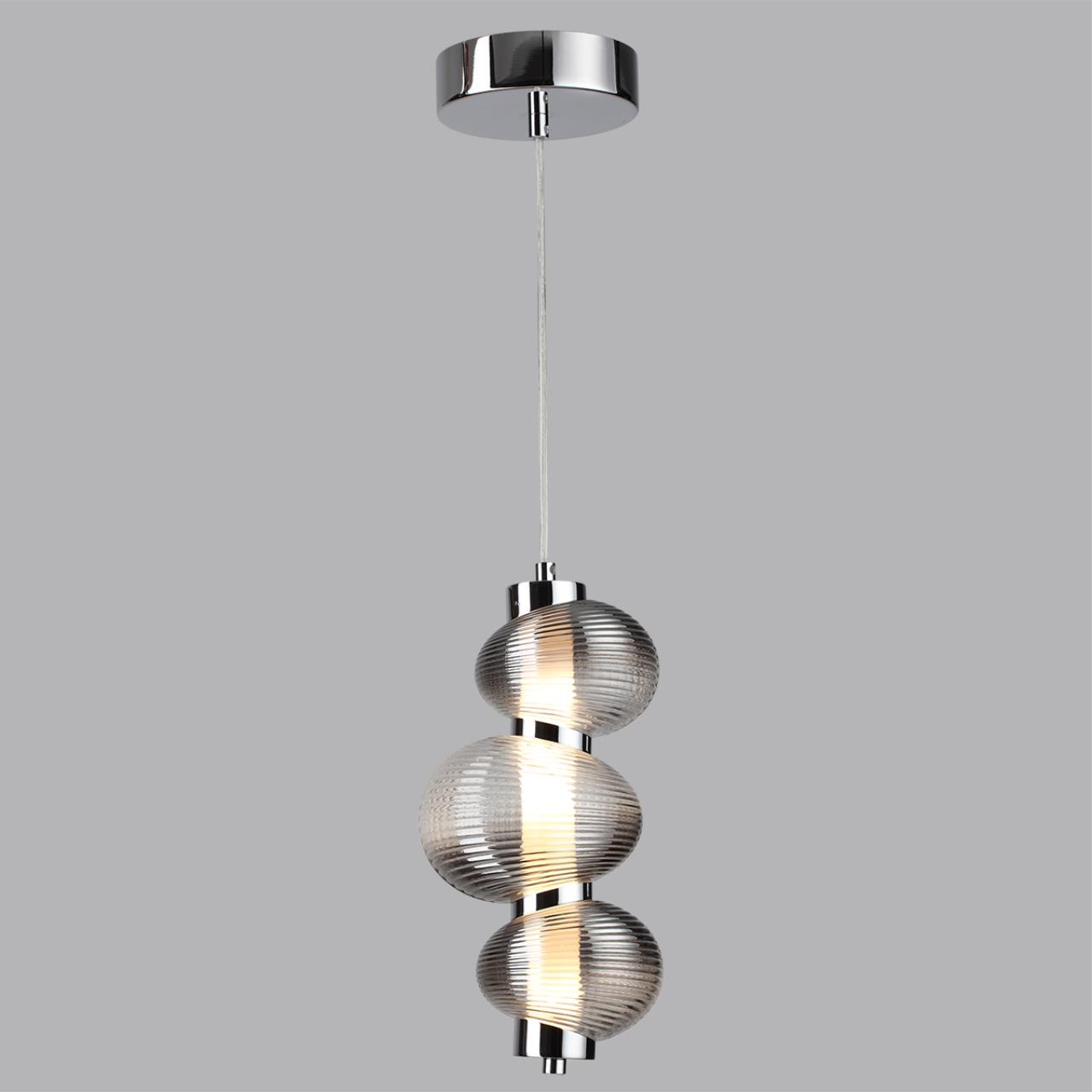 5096/12L L-VISION ODL25 419 хром/дымчатый градиент/металл/стекло Подвес LED 12W 4000K 1492Лм BRUCO — изображение 5