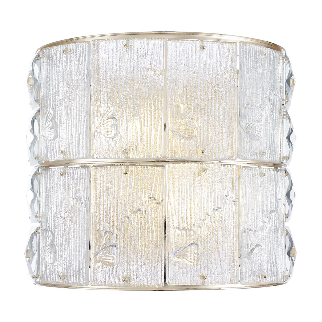 5070/2W HALL ODL24 619 золото/прозрачный/матовый/металл/хрусталь/стекло Бра E14 2*40W FIESTA