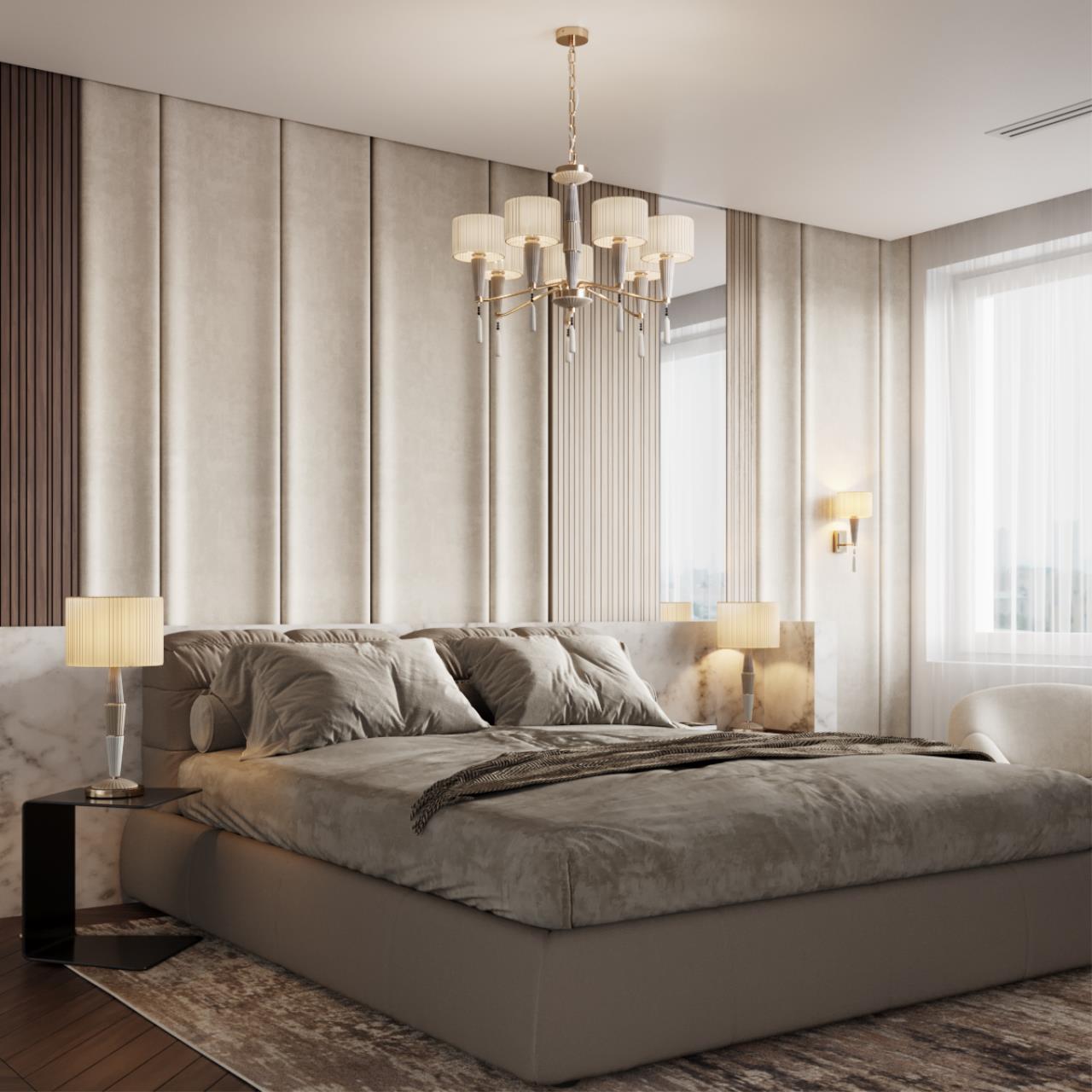 5403/1W CLASSIC ODL_EX23 171 бронзовый/светло-коричневый/кремовый металл/керамика/ткань Бра E14 1*40W LATTE — изображение 5