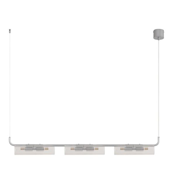 8258/6 SUSPENTIONI LN26 серебро/прозрачный, металл/стекло Подвес G9 6*20W 220V TORONTO