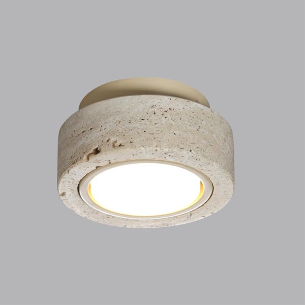 6625/1C HIGHTECH ODL25 231 Потолочный св-к металл/камень/бежевый IP20 GX53 220V TRAVERTINO — изображение 6