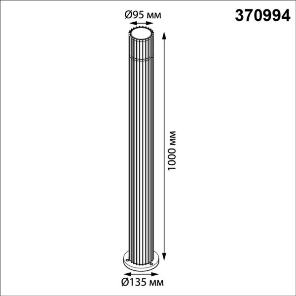 370994 STREET NT25 000 черный Светильник ландшафтный IP65 E27 max 25W 100-240V COSTAS — изображение 5