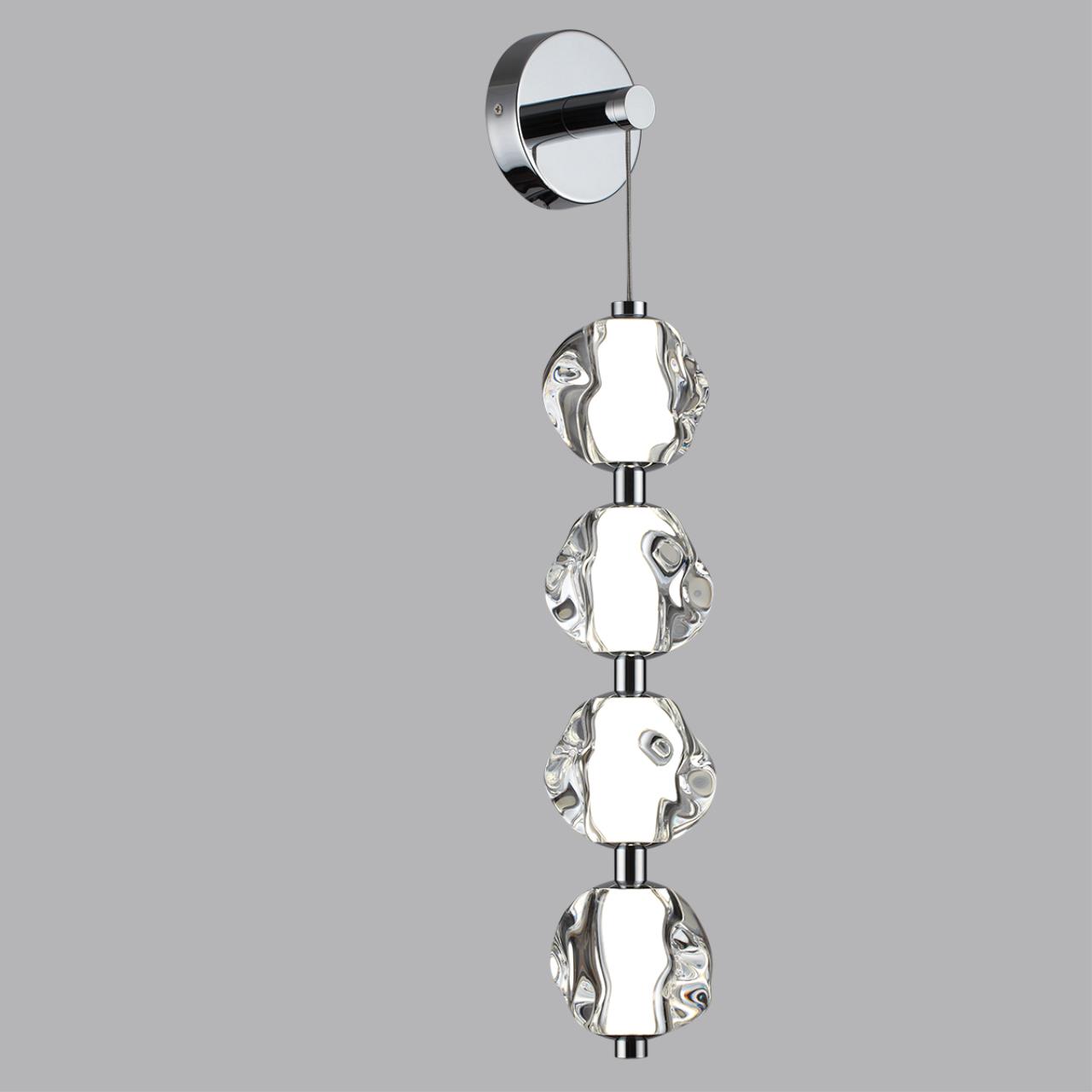 5084/17WL L-VISION ODL25 553 хром/прозрачный/металл/акрил Бра LED 17W 4000K 850Лм JEMSTONE — изображение 5