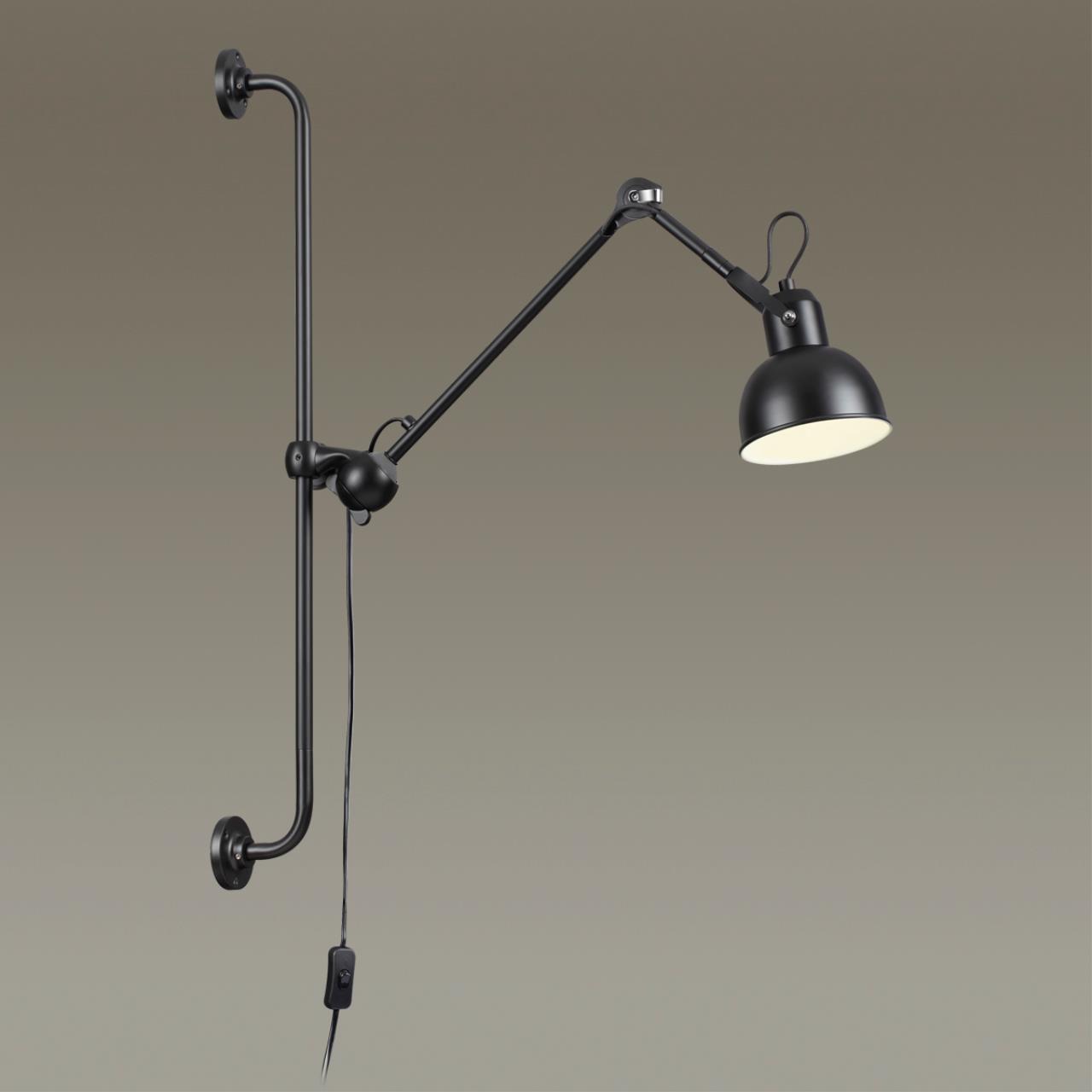 4125/1WA MODERN ODL19 681 черный Бра на кронштейне Е14 1*40W ARTA — изображение 4