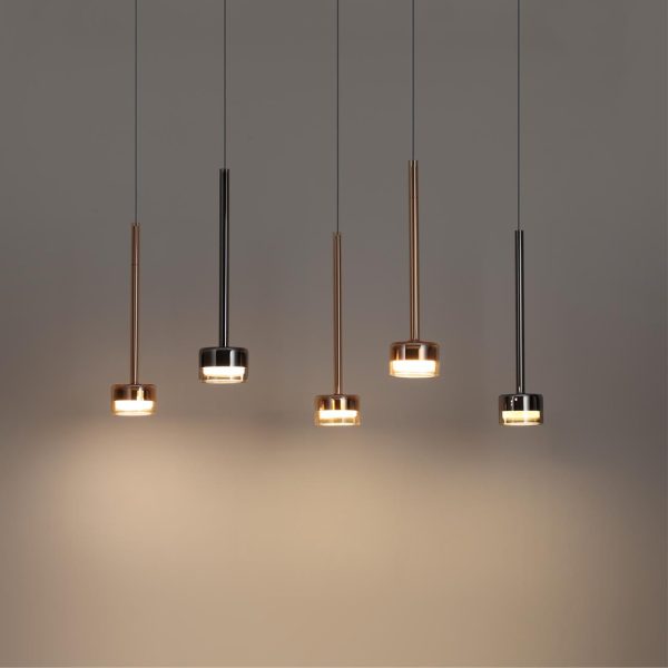 7150/10L HIGHTECH ODL26 Подвесной светильник  черный/ дымчатое стекло/металл IP20 LED 10W 800Лм 3000K 180° 220V LASLO — изображение 7
