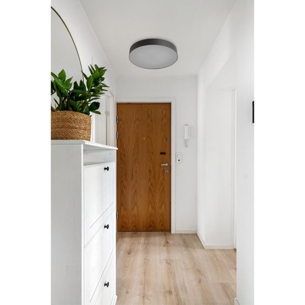 7780/DLN BASICA SN 138 Светильник пластик/белый/черный LED 48Вт 3000/4000/6000К D390 IP43 CCT OPTIMA — изображение 5