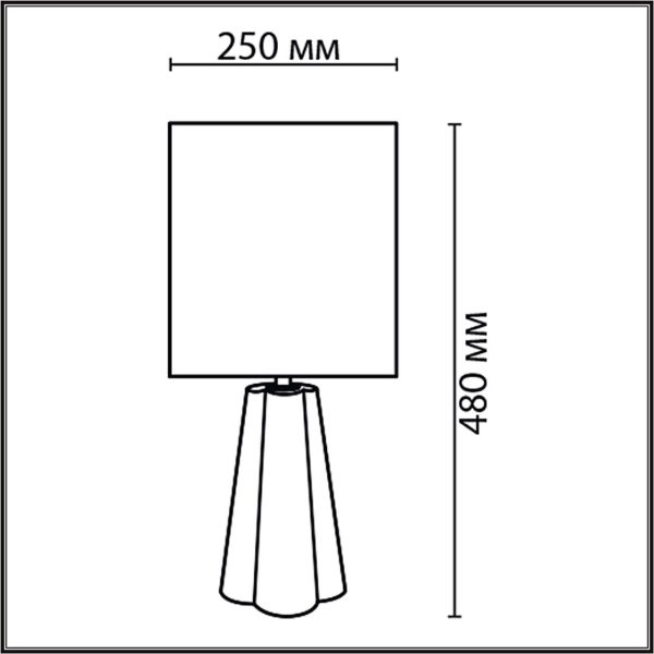8124/1T COMFI LN25 376 черный, керамика/текстиль Настольная лампа E27 1*60W 220V HINAMI — изображение 3