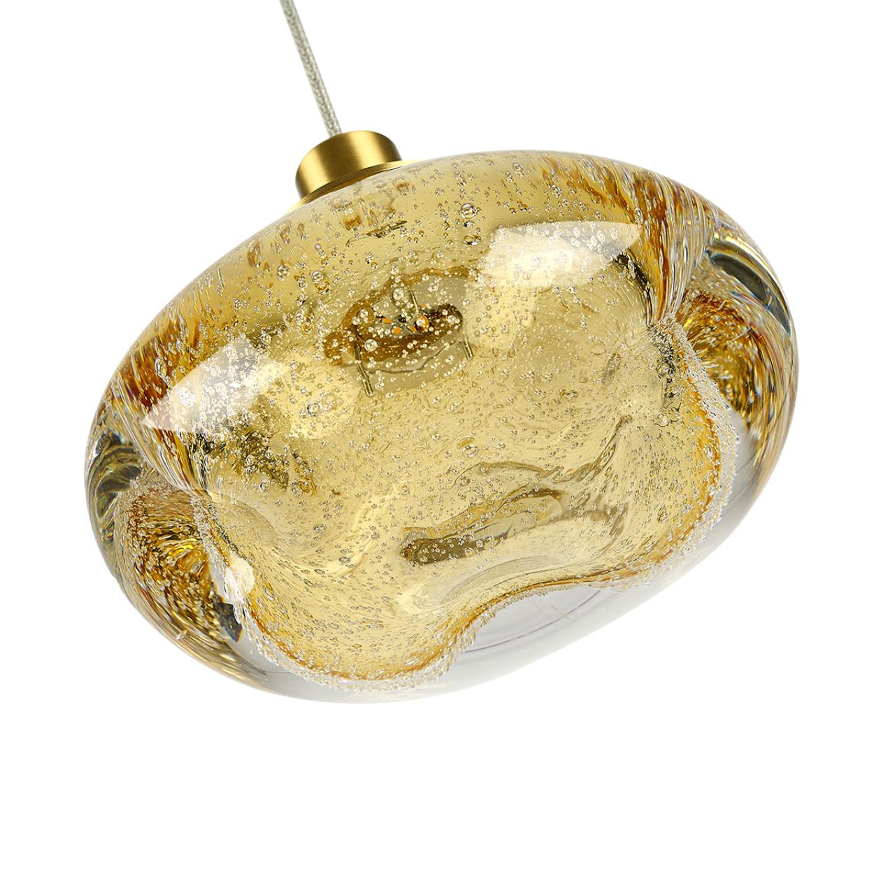 7042/4L L-VISION ODL25 413 Подвесной светильник янтарный/бронзов/металл/стекло IP20 LED 4W 3000K 220V MELA — изображение 4