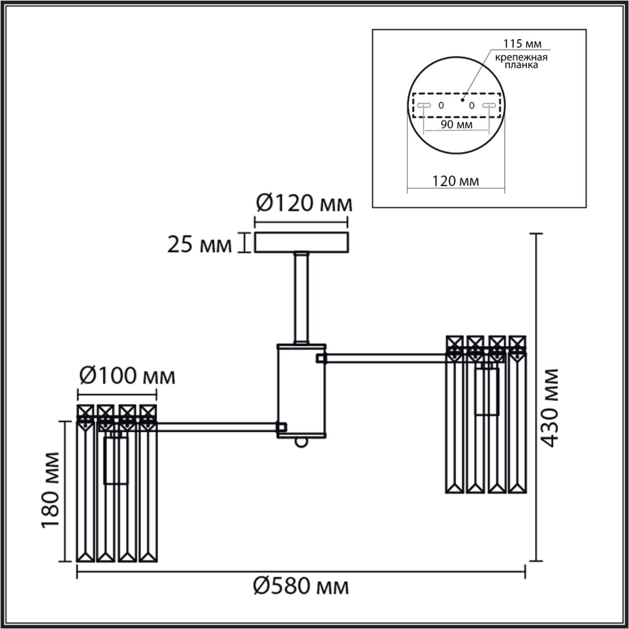 8348/6C CLASSI хром/прозрачный, металл/хрусталь Люстра подвесная E14 6*40W 220V FAVLA — изображение 4