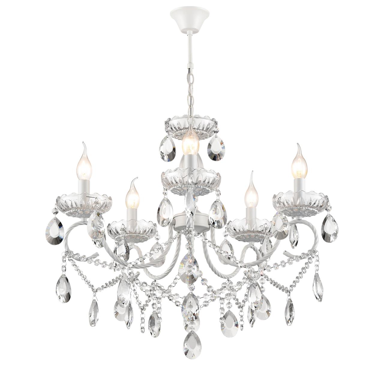 8189/5 CLASSI LN25 23 белый, металл/хрусталь Люстра E14 5*40W 220V SNOW — изображение 3