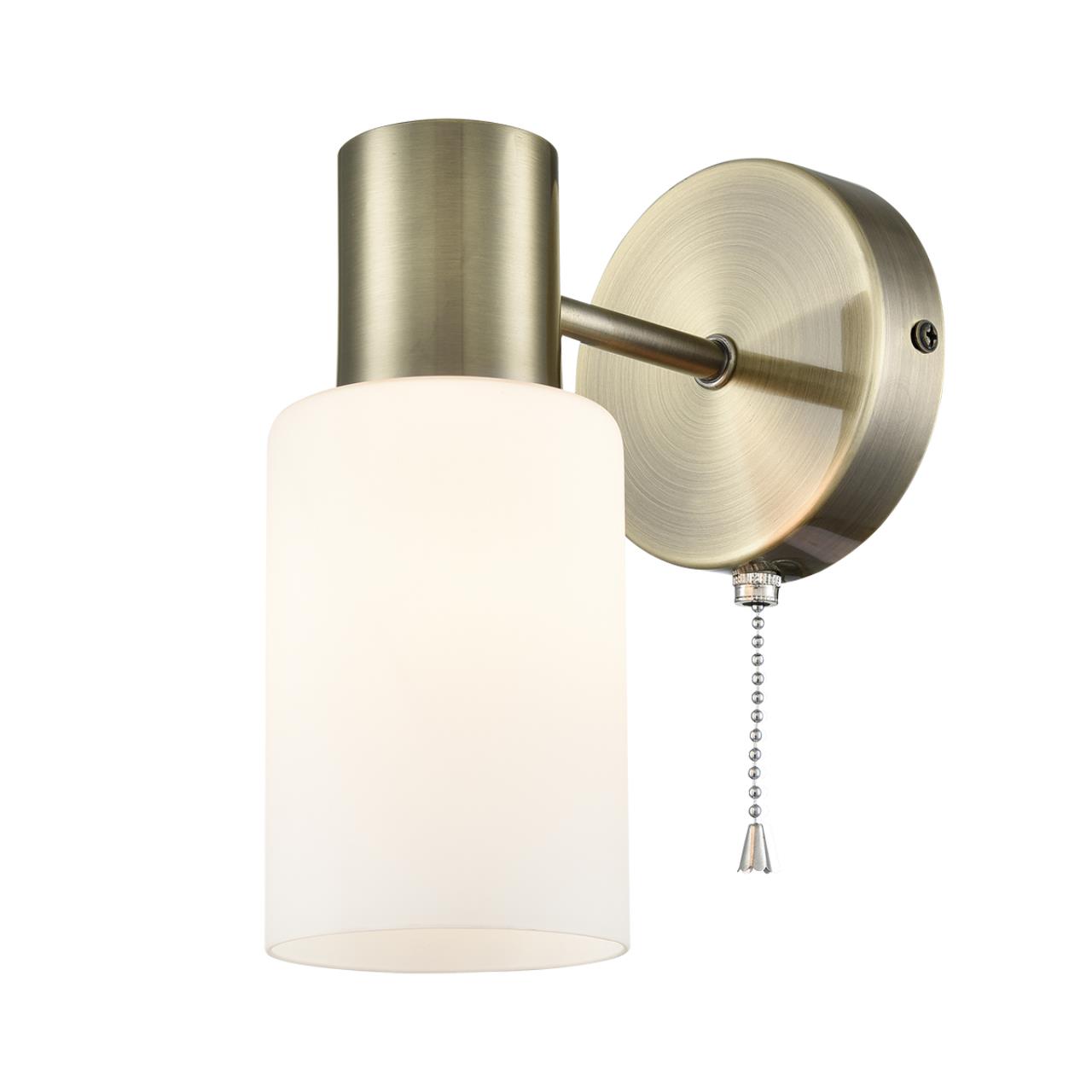 8100/1W COMFI LN25 74 бронза/белый металл/стекло Бра Е14 1*40W 220V MAVE — изображение 3