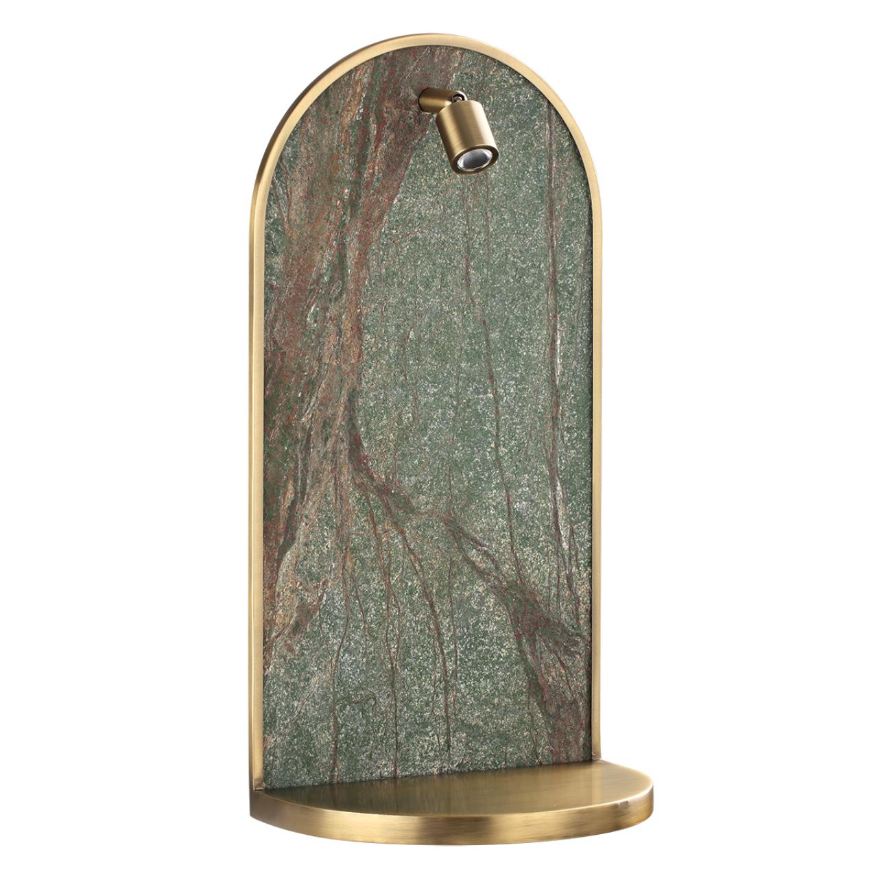 7175/3WL HIGHTECH ODL26 Настенный светильник темно-зеленый/бронза/мрамор/металл IP20 LED 3W 250Лм 3000K 220-240V GIARDINO