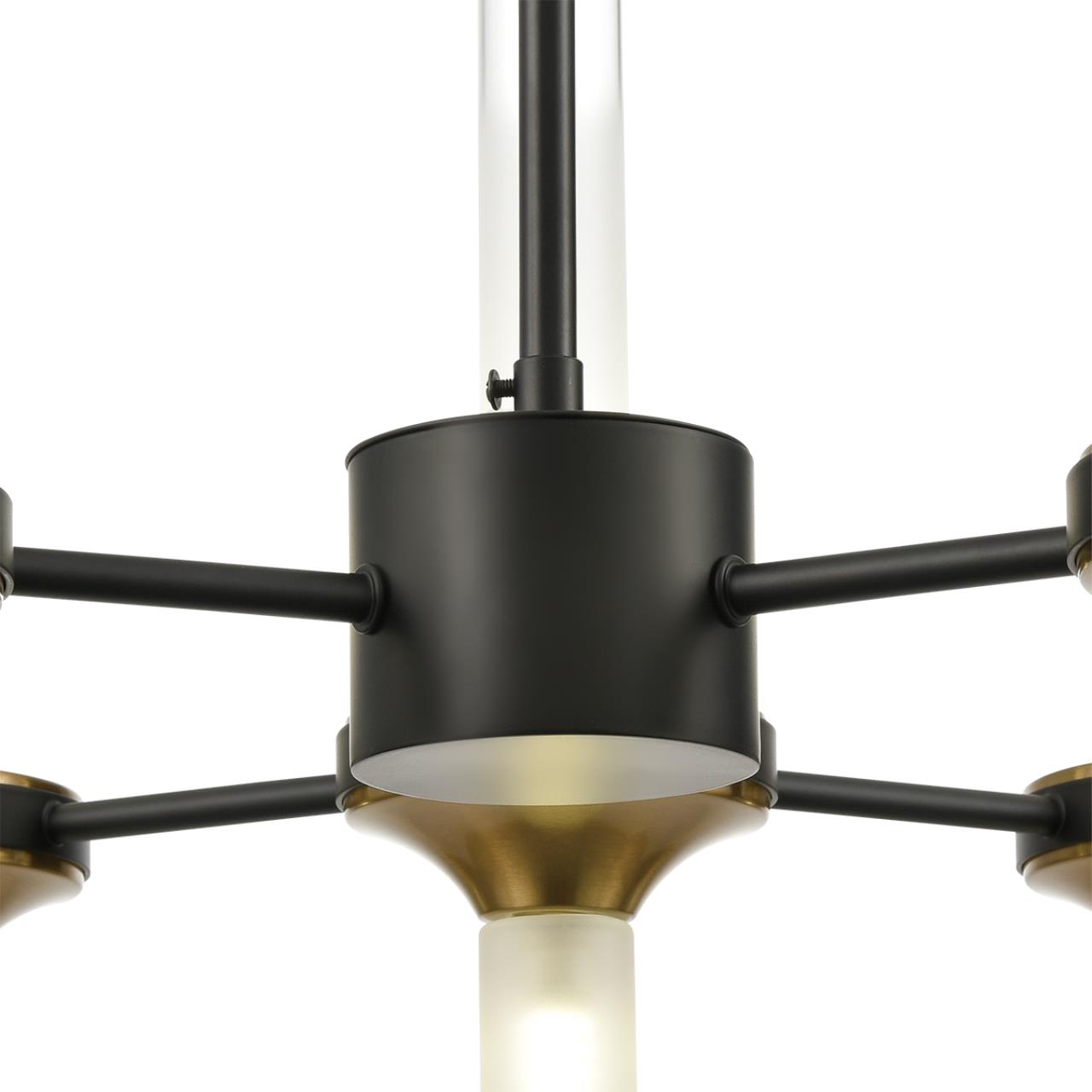 8112/18 NEOCLASSI LN25 26 черный/бронза/прозрачный, металл/стекло Люстра потолочная G9 18*30W 220V TAMARESA — изображение 4