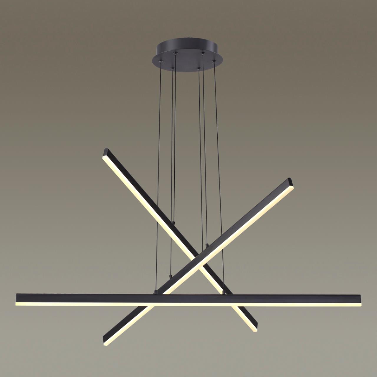 3890/48L L-VISION ODL20 329 черный/металл Подвесной светильник LED 4000K 48W 220V RUDY — изображение 4